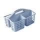 thumbnail image 5 of Cesta de ducha, cesta de ducha multiusos con compartimentos, cesta de almacenamiento para baño Azul, 5 of 9
