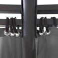 thumbnail image 3 of vidaXL Pavillon avec Rideaux Rond 3,5x2,7 m Anthracite, 3 of 4