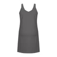 thumbnail image 5 of purcolt Women's Summer Casual V Neck Sleeveless Tank Dress Pleated A-Line Dress Casual Beach Vocation Mini Sundresses, 5 of 6