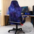 thumbnail image 5 of KUIFORTI Purple Galaxy Gaming Chair Covers Slipcovers with Armrest Covers Easy Installation Dust Protection Computer Chair Slipcover Set for Home, Shop, Living Room, Office, 5 of 7