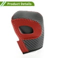 thumbnail image 4 of Cubierta de pomo de cambio de marchas Unique Bargains para Ford Ranger 2019-2022, antideslizante, negra y roja, protector de mango de cambio de palanca de cuero sintético, 1 pieza, 4 of 6
