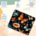 thumbnail image 3 of Butterfly Square Non-Slip Rubber Bottom Printed Desk Mat Mouse Mat Gaming Mousepad Desk Pad - 8.3x9.8 Inch, Suitable for Office and Gaming, 3 of 6