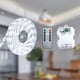 thumbnail image 1 of Tira de luces LED Marreal, 2 m, 120 LED, batería remota, resistente al agua, 1 of 7