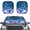 Blue Butterflies, variant on Pzuqiu Auto Sun Visor with Watercolor Turtle Print, Car Sunshades for Vehicle Front Windows, Blocks Sun Heat for Daily Driving