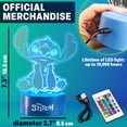 thumbnail image 6 of Disney Stitch LED Table Light with Remote Control Color Changing Desk Lamp, 6 of 6