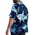 thumbnail image 3 of Starry Shark Men's Short Sleeve Beach Shirts, Casual Printed Button Down Summer Shirts for Men and Women, 3 of 6