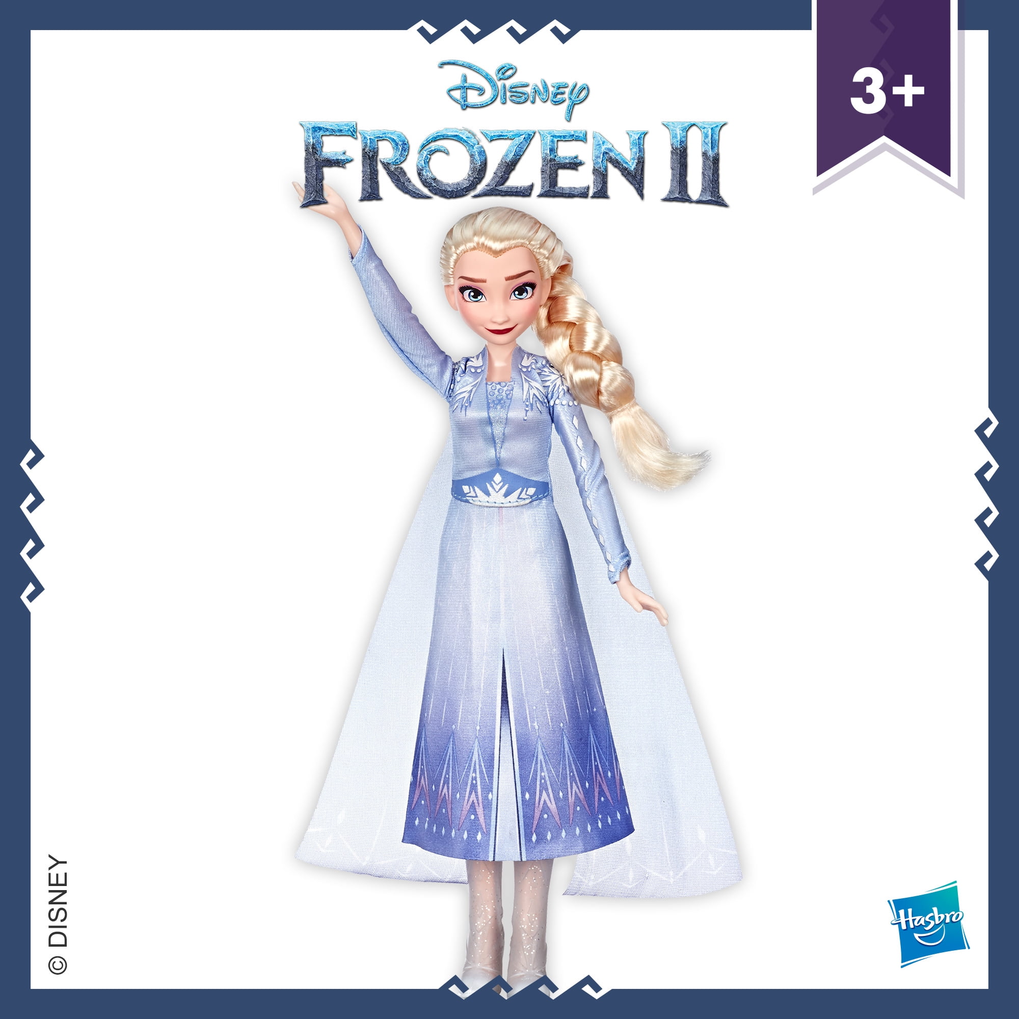 E6852 for sale online Disney Frozen Singing Elsa Fashion Doll with Music Wearing Blue Dress
