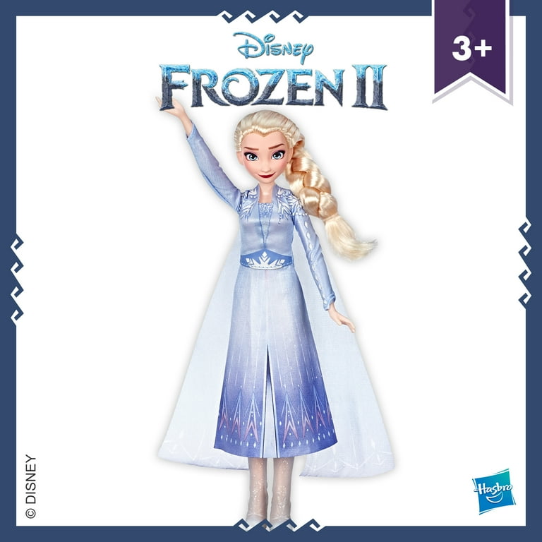 Disney Frozen 2 Singing Elsa Musical Fashion Doll, Includes Blue Dress 