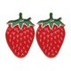 thumbnail image 1 of 2pcs Strawberry Lapel Pin Clothes Brooch Zinc Alloy Brooch Fruit Brooch Decoration, 1 of 3