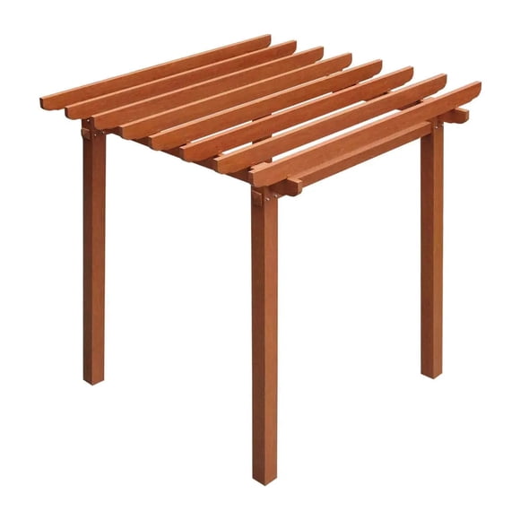 Wood Grain Aluminum Pergola, 10' x 10', TMG LIVING, TMG-LPA10