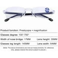thumbnail image 3 of Tgbvmt Retro Blue Light Blocking Reading Glasses Adjustable Focus TR90 Frame Spring Hinges Comfortable Fit for Daily Reading Office Computer Screen Digital Device Protection Anti-Eye Strain, 3 of 5