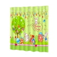 thumbnail image 1 of Wozhuo Easter Shower Curtain Rabbit Egg Pattern Bathroom Decor with 12 Hooks, 1 of 6