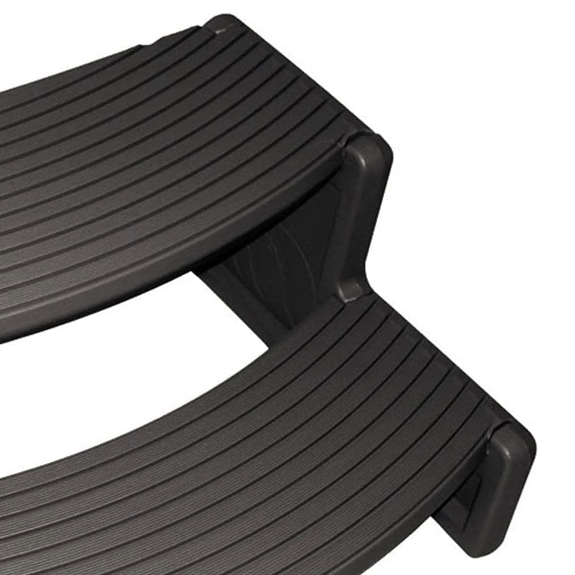 Confer Plastics Handi-Step Hot Tub Stairs for Straight/Curved Spas,Charcoal