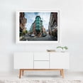 thumbnail image 2 of Historic North End - Boston Massachusetts Photography Cityscape Architecture Street Photography Vintage Travel Poster White Framed Wall Art Print 9 x 12 inches, 2 of 3