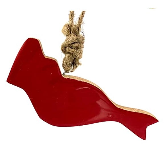 THE JOY TREE Wood Cardinal Ornament
