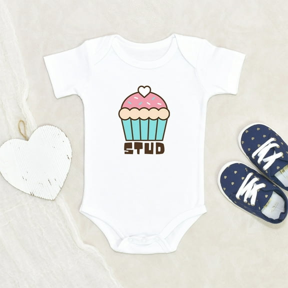 Newbabywishes - Funny Cute Cup Cake Studs Baby Clothes for Boys and Girls - Newborn Baby Clothes