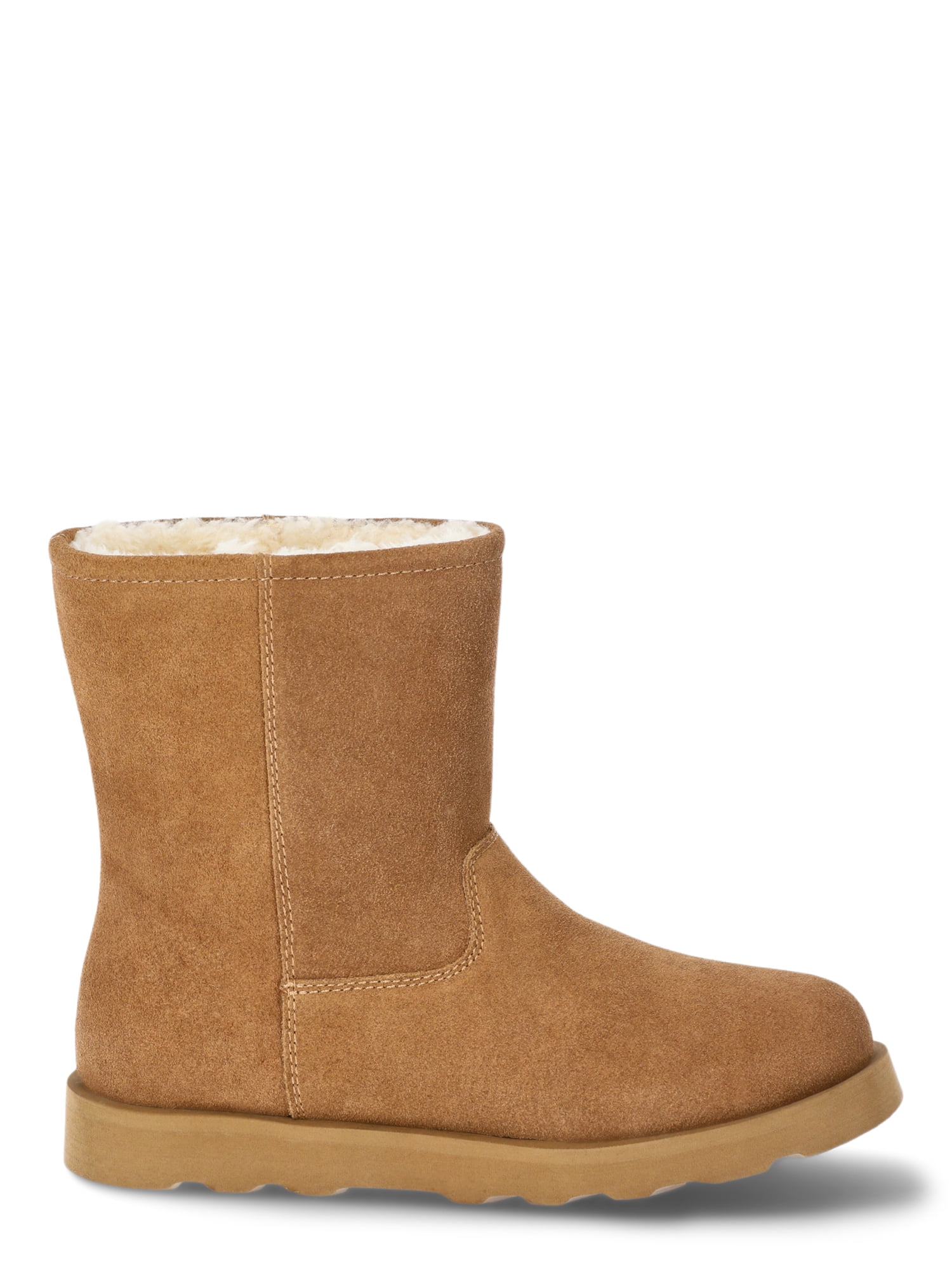 Time and Tru Women's Genuine Suede Cozy Boots, Sizes 6-11