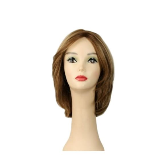 European Human Hair Freeda Wig Regina Blonde With Highlights Multi-Directional Skin Top Size M