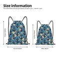 thumbnail image 4 of Kdxio Anchors Print Drawstring Backpack Bag,Waterproof Draw String Back Sack, Gym Drawstring Bags Swim Bag For Unisex, 4 of 9