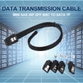 thumbnail image 1 of Internal Mini SAS SFF-8087 36-Pin to 4 SATA 7-Pin Hard Drive Splitter Cable, 1 of 8