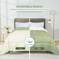 thumbnail image 4 of BNM Reversible Comforter, King, Ivory-Sage, 4 of 11