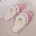 thumbnail image 5 of Taqqpue Women's Fuzzy Memory Foam Slippers Warm Gifts Trendy House Slippers Anti-Skid Rubber House Shoes for Women Mom Girlfriend Indoor Outdoor, 5 of 6
