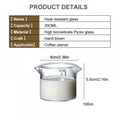 thumbnail image 3 of Glass Milk Cup, Double Spouts Clear Glass Cup, Espresso Shot Parts Coffee Mug Milk Cup Small Glass Milk Cup Creamer Pitcher, for Salad Dressing,Coffee Cream, 3 of 8