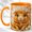Orange, variant on Golden Guinea Pig Coffee Mug, Small Pet Mug, Ceramic 11 oz
