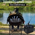 thumbnail image 4 of BRONZY Heavy Duty Oversized Camping Chair 500lbs - Beach Chair for Adults, Portable Folding with Breathable Mesh, Cup Holder & Side Pocket, 4 of 8