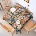 thumbnail image 2 of Pioneer Flower Floral Print Pattern Square Tablecloth,Waterproof Square Table Cover,Wipeable Spillproof Washable Table Cover for Home Kitchen Party Decor 60"x60"(152x152cm), 2 of 6