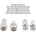 thumbnail image 2 of PCS. UHF BNC Adapter 50 UHF Male to BNC Male UHF Male to BNC Female UHF Female to BNC Male, 2 of 5