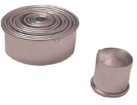 Fox Run Cannoli Form Kit Tin Plated Steel Tubes/Shells/Molds Set Of 4 2-Pack 