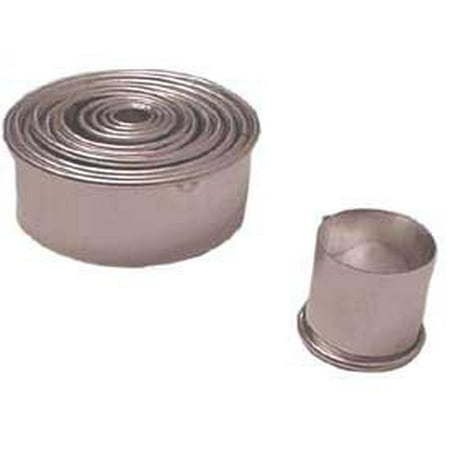 

Cutter Set Heavy Duty Tinned Steel Plain Round 12 Pieces