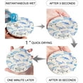 thumbnail image 2 of FMSHPON Ocean Cartoon Whale Set of 8 Round Coaster for Drinks, Absorbent Ceramic Stone Coasters Cup Mat with Cork Base for Home Kitchen Room Coffee Table Bar Decor, 2 of 6