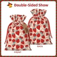 thumbnail image 2 of Naloa Red Strawberry Drawstring Christmas Bags, 3D Xmas Gift Bags, Christmas Wrapping Bags, Xmas Goodie Bags, Treat Pouch Bags, Party Favor Bags-Medium, 2 of 9