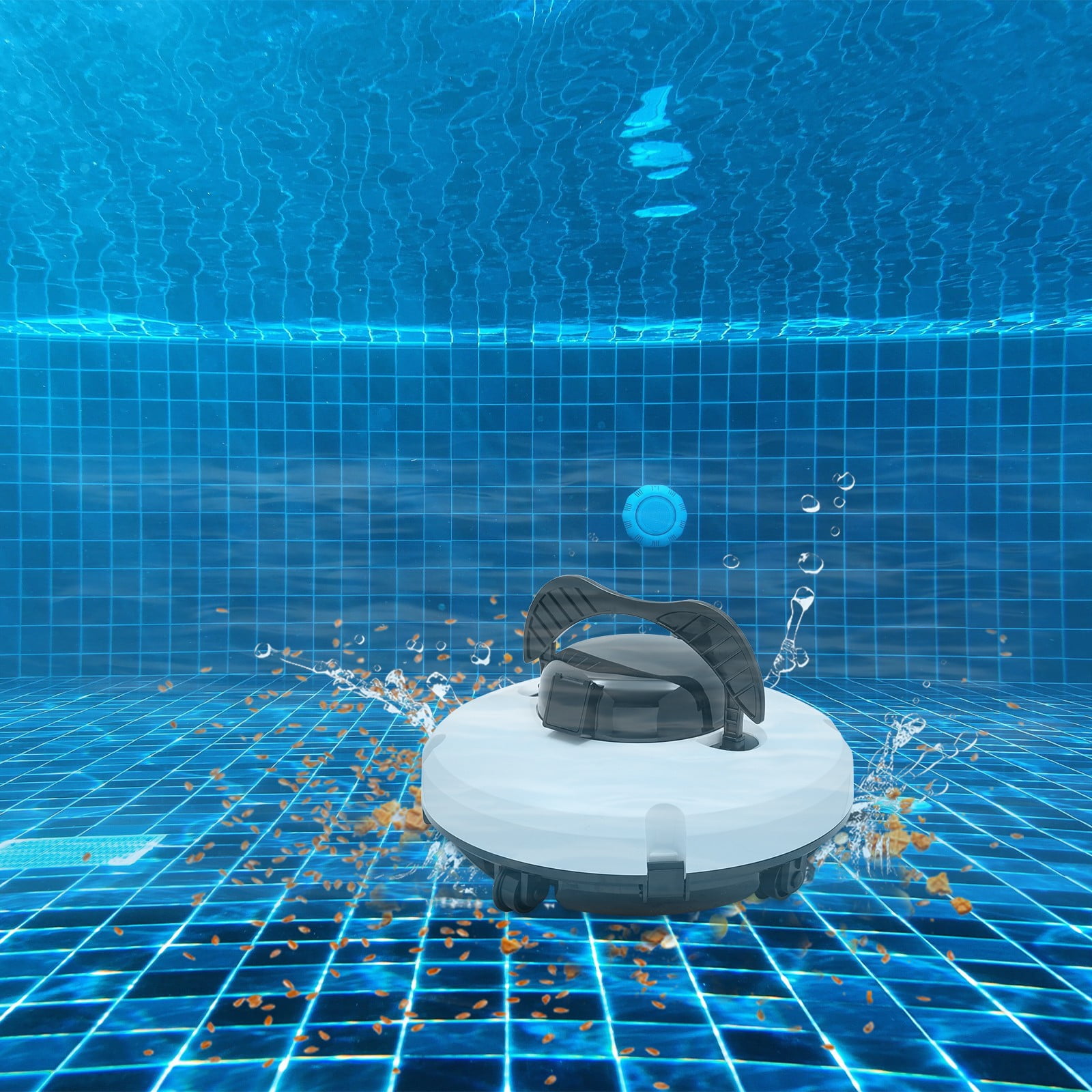 ToppiJoy Cordless Pool Vacuum Cleaner for Above Ground Pools, Robotic Pool Cleaner Stronger Suction, Automatic Robot Pool Cleaners for Inground Pools