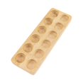 thumbnail image 3 of Huevera de madera con capacidad para 12 huevos, dispensador decorativo, estante de almacenamiento para refrigerador, despensa, hogar, mesa y encimera., 3 of 9