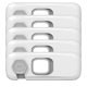 thumbnail image 2 of Armario autoadhesivo Cerraduras para frigorífico Inodoro para niños pequeños Cerradura de puerta a prueba de niños Cerraduras de armario Gadgets Accesorios Gris 5 piezas Kearding BA000385-01, 2 of 7