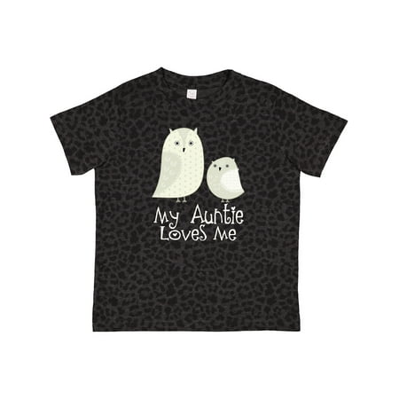 

Inktastic My Auntie Loves Me Owl Gift Toddler Boy or Toddler Girl T-Shirt