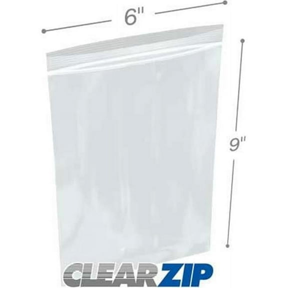 International Plastics CZ1250808 8 x 8 in. ClearZip Bags, 0.00125 Gauge - Case of 1000