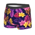 thumbnail image 2 of Bingfone Purple Flower Men'S Underwear - Casual Stretch Boxer Briefs-X-Large, 2 of 9