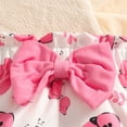 thumbnail image 6 of eczipvz Baby Girl Newborn Outfit Baby Girl Clothes Newborn Infant Outfits Fall Winter Cute Floral Romper Tops+Pants+Headband 3-6 Months, 6 of 8
