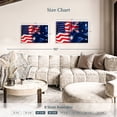 thumbnail image 4 of Elephant Stock Usa And Australia Flags Wall Art - Horizontal Canvas Wall Art - Living Room Wall Decor - Flags Canvas - Black And Red Decor - 36" x 24", 4 of 8