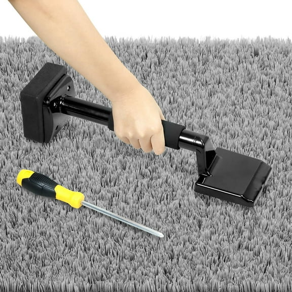 Non-Adjustable Carpet Knee Kicker with Wide Steel Head, 16-5/8" Long for Home Use