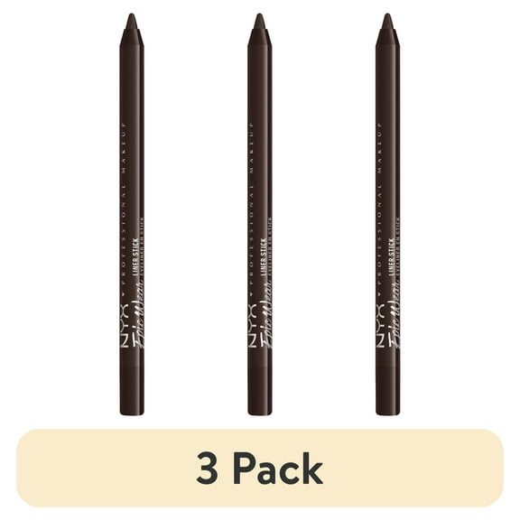 (3 pack) NYX Professional Makeup Epic Wear Liner Sticks, Long-Lasting Waterproof Eyeliner Pencil, Brown Shimmer, 1 Count