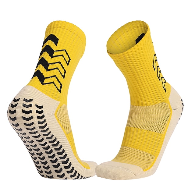 FhsagQ Socks Socks for Men Socks Crotchless Plus Size Adult Sports Socks Solid Color Thickened Comfortable Breathable Mid Calf Non Soccer Socks Yellow One Size