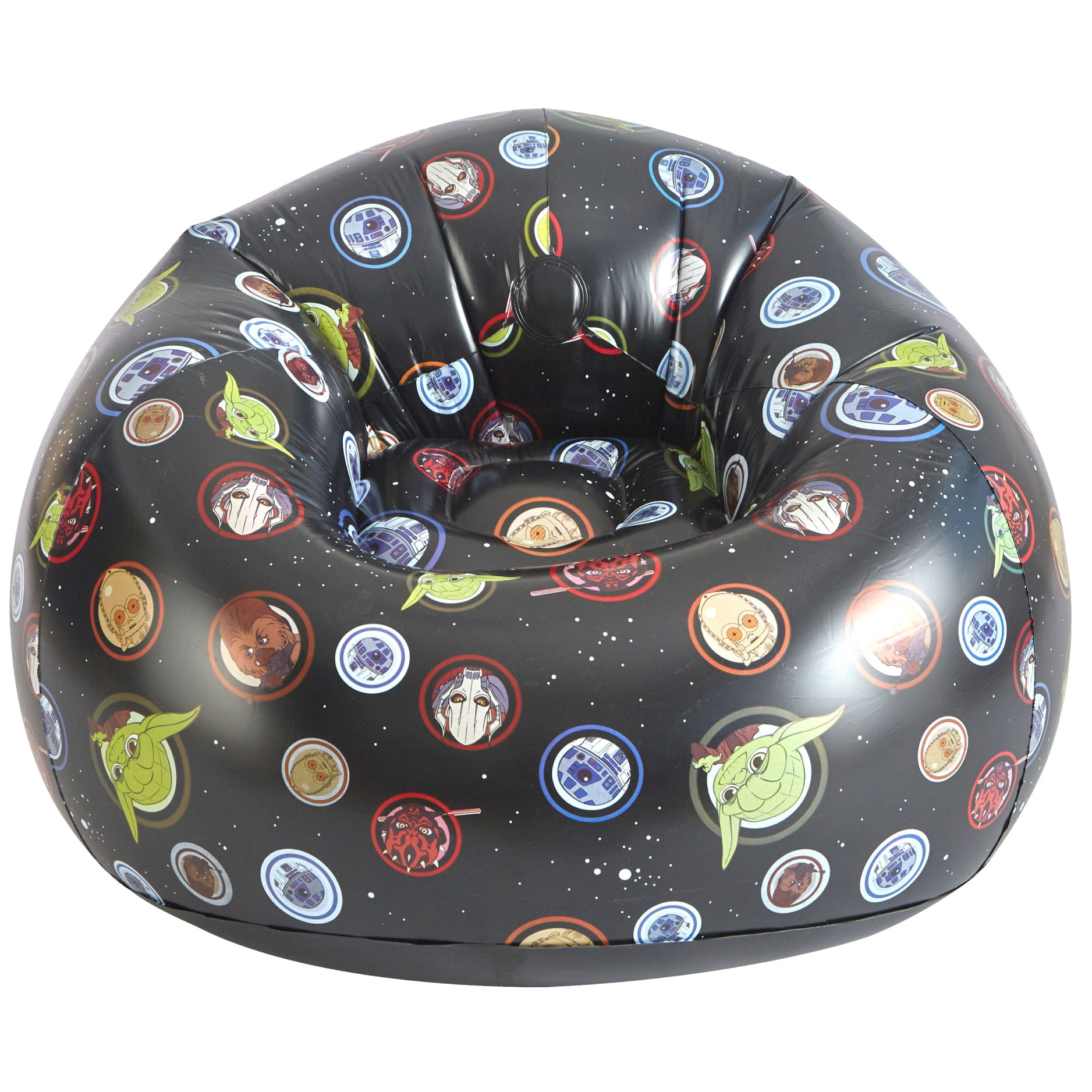 Star Wars Inflatable Gaming Chair by Idea Nuova - Grey, Ideal for Kids Ages 3 and Up