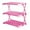 Pink, variant on GARENDE Folding Shelf Storage Rack 3 Layers Display Shelf for Kitchen Camping Picnic S
