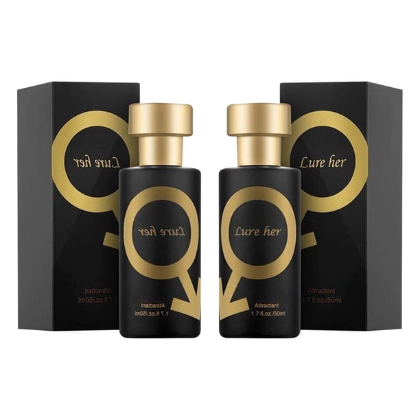 De moda Liquidación Perfume Para Hombres Colonia de Feromonas Dorada Para Hombres Atraer Mujeres 50ML 2pcs Compre 2 obtenga 10% de descuento Perfumes Para Mujeres