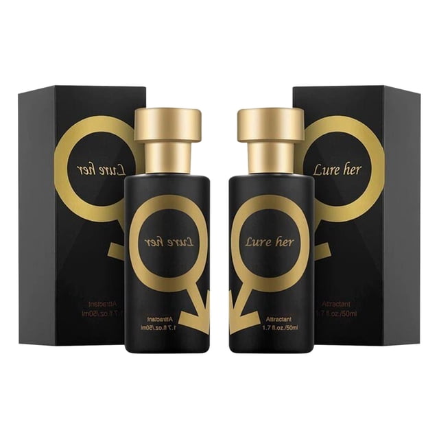 Perfume For Men Golden Pheromone Cologne For Men Attract Women 50ML 2pcs